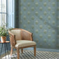 Purchase 4201-48008 A-Street Wallpaper, Gullvie Light Blue Pansies - Savanna1