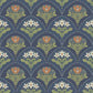 Purchase 4201-48018 A-Street Wallpaper, Maj Navy Floral Damask - Savanna