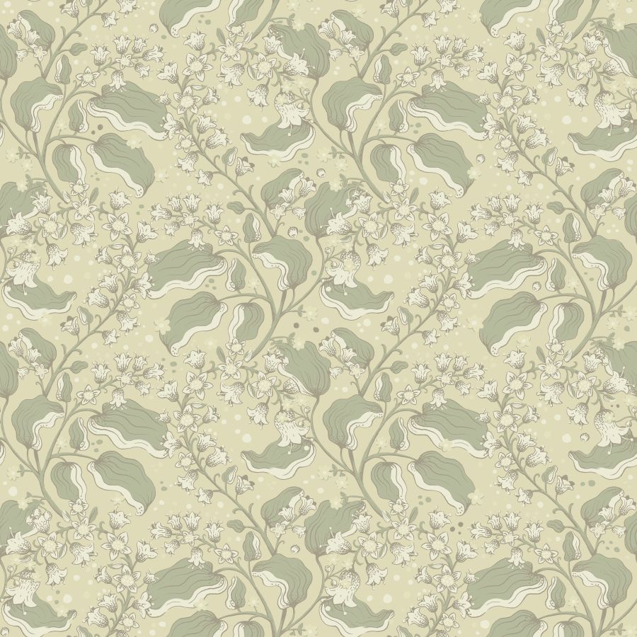 Purchase 4201-48025 A-Street Wallpaper, Syren Light Green Dainty Floral - Savanna