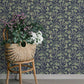 Purchase 4201-48027 A-Street Wallpaper, Syren Navy Dainty Floral - Savanna12