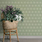 Purchase 4201-48030 A-Street Wallpaper, Alma Moss Diamond Floral - Savanna12