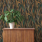 Purchase 4202-330250 A-Street Wallpaper, Willoughby Black Fronds - Springhill12