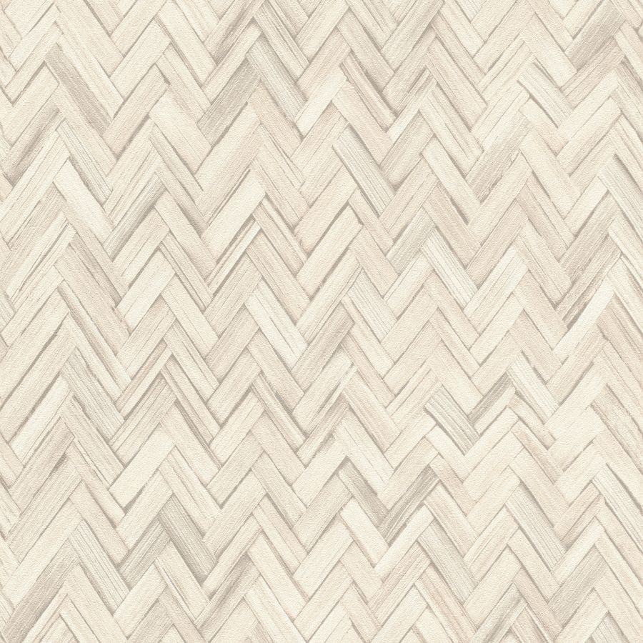 Purchase 4202-410372 A-Street Wallpaper, Ellery Beige Herringbone - Springhill