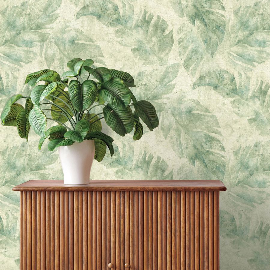 Purchase 4202-416121 A-Street Wallpaper, Sanne Green Palm - Springhill12