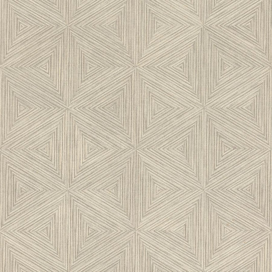 Purchase 4202-571257 A-Street Wallpaper, Anara Grey Geo Faux Grasscloth - Springhill