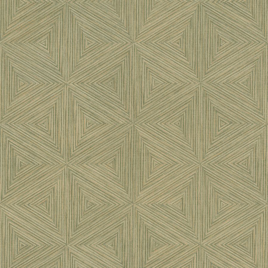 Purchase 4202-571288 A-Street Wallpaper, Anara Green Geo Faux Grasscloth - Springhill