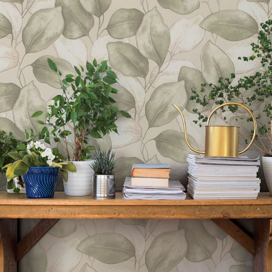 Purchase 4202-659870 A-Street Wallpaper, Evanthe Sage Vine - Springhill1