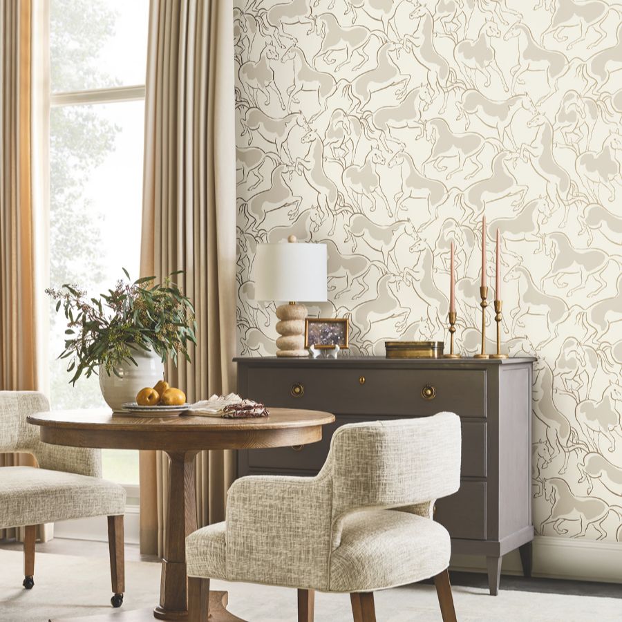 Purchase 4211-83503 | Private Reserve, Dressage Beige Stallions - Ronald Redding Wallpaper