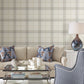 Purchase 4211-83532 | Private Reserve, Lakeside Plaid Beige Tailored - Ronald Redding Wallpaper