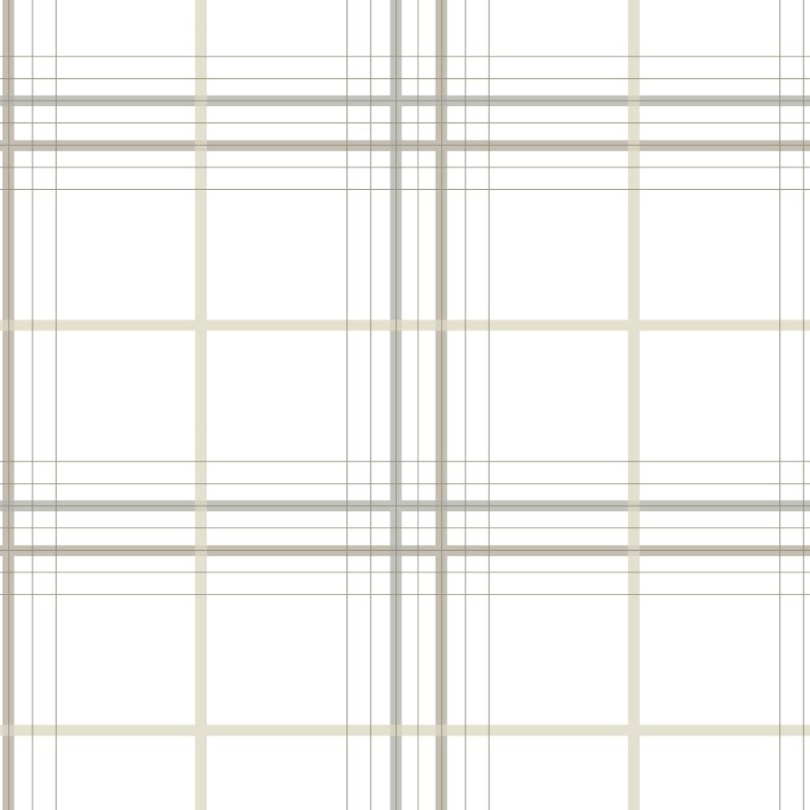 Purchase 4211-83533 | Private Reserve, Lakeside Plaid White Tailored - Ronald Redding Wallpaper