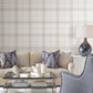 Purchase 4211-83533 | Private Reserve, Lakeside Plaid White Tailored - Ronald Redding Wallpaper