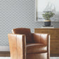 Purchase 4211-83546 | Private Reserve, Radcliffe Blue Diamond Motif - Ronald Redding Wallpaper