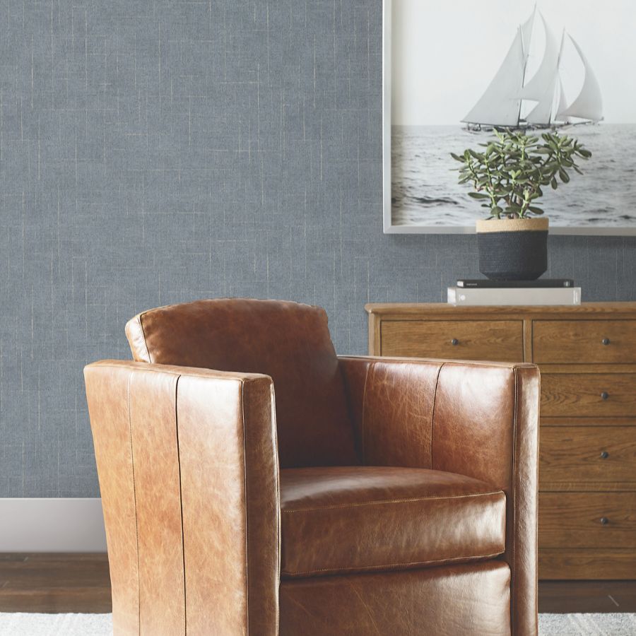 Purchase 4211-83548 | Private Reserve, Saratoga Blue - Ronald Redding Wallpaper