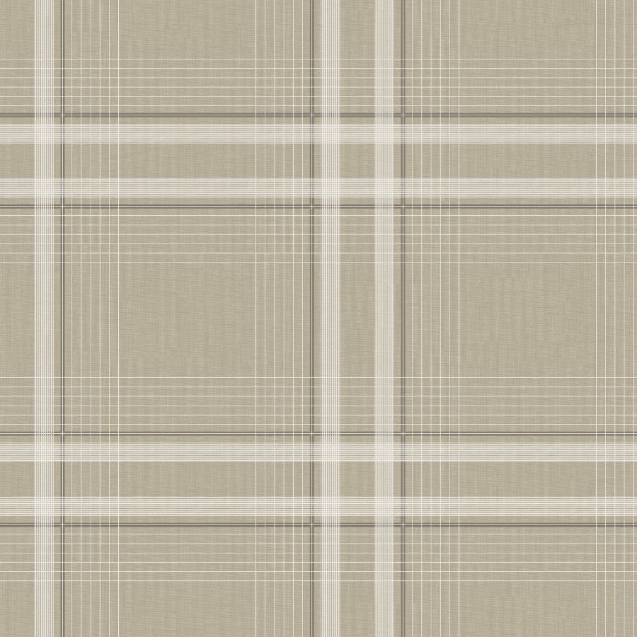 Purchase 4211-83564 | Private Reserve, Country Club Plaid Taupe - Ronald Redding Wallpaper