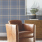 Purchase 4211-83567 | Private Reserve, Country Club Plaid Denim - Ronald Redding Wallpaper