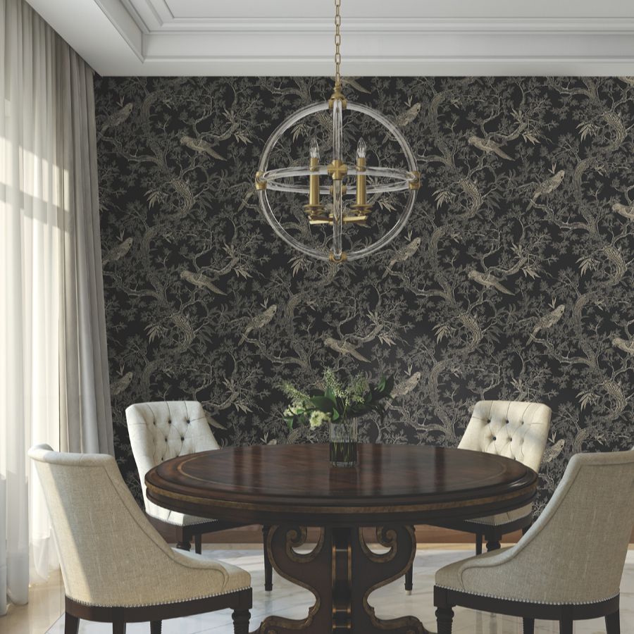 Purchase 4211-83570 | Private Reserve, Regal Ridge Black Trailing Tree - Ronald Redding Wallpaper