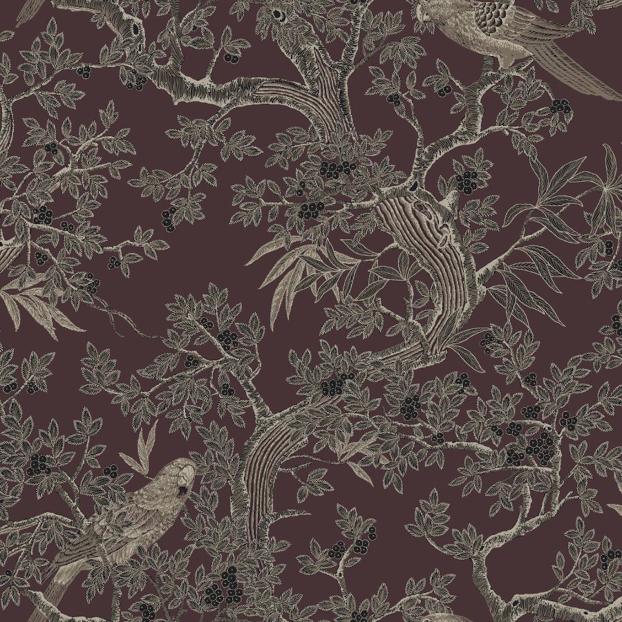 Purchase 4211-83571 | Private Reserve, Regal Ridge Plum Trailing Tree - Ronald Redding Wallpaper