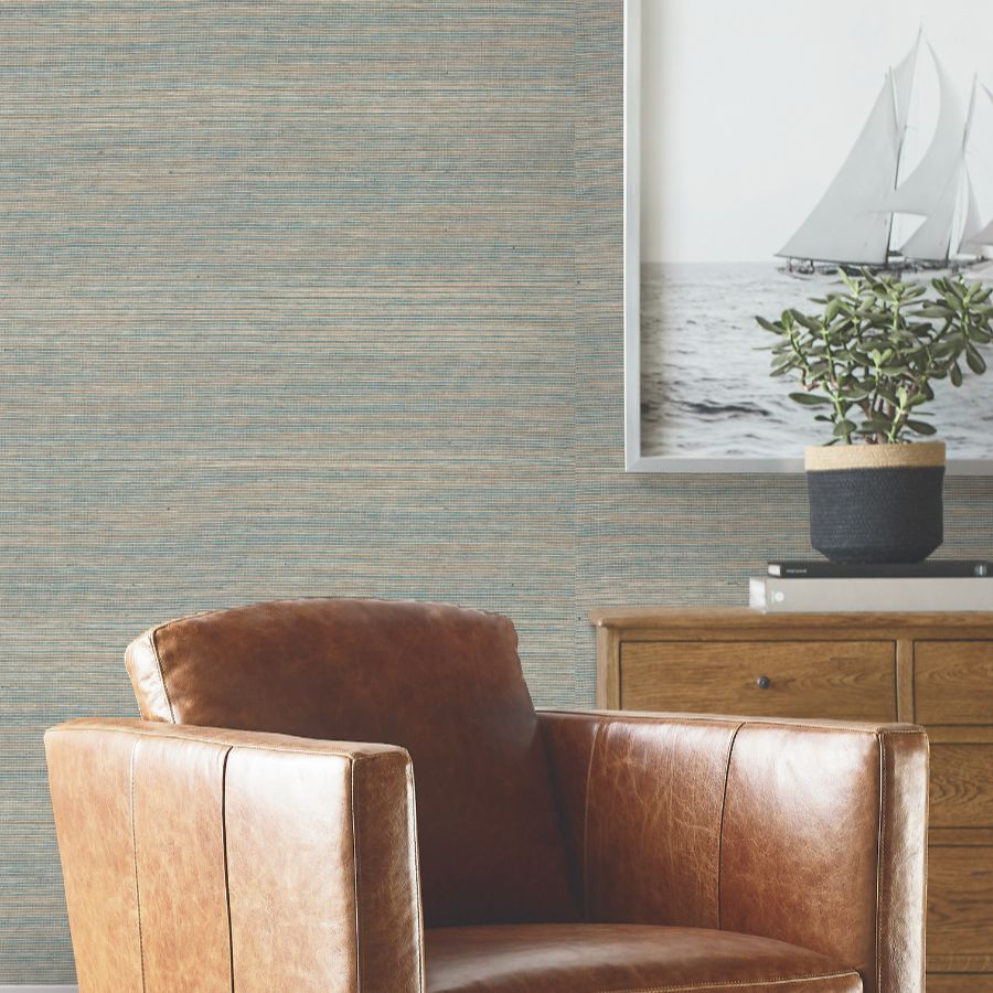 Purchase 4211-83573 | Private Reserve, Warwick Navy Loomed - Ronald Redding Wallpaper