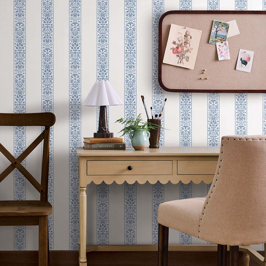 Purchase 4212-84393 | Rifle Paper Co. Fourth Edition, Estee Stripe - York Wallpaper