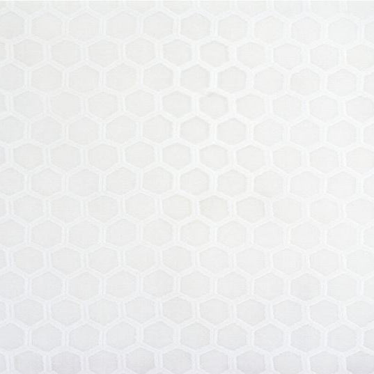 Sample 4298.101.0 White Drapery Geometric Fabric by Kravet Basics