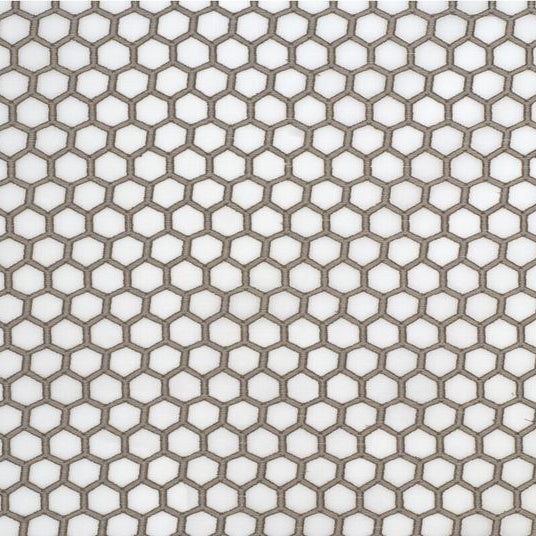 Sample 4298.4.0 White Drapery Geometric Fabric by Kravet Basics