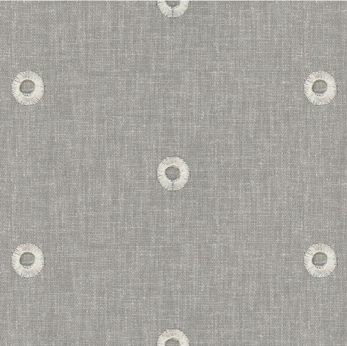 Sample 4329.11.0 Grey Drapery Dots Fabric by Kravet Basics