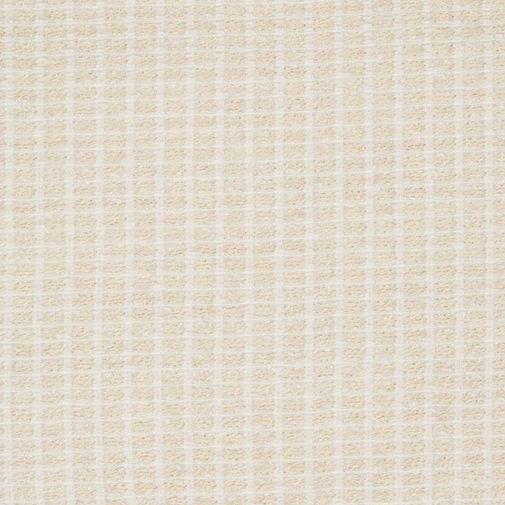 Sample 4419.116.0 Striped Melange Sand Ivory White Drapery Stripes Fabric by Kravet Couture