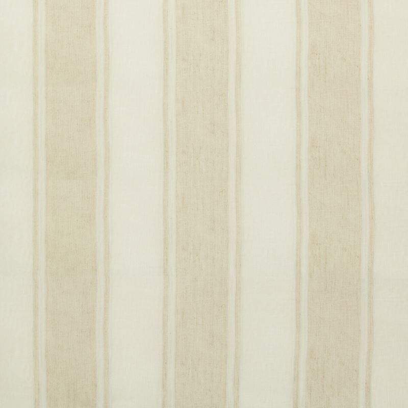 Sample 4451.116.0 Beige Drapery Stripes Fabric by Kravet Basics