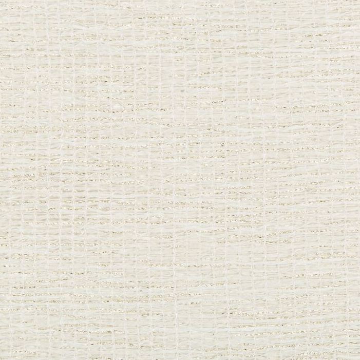Sample 4461.1.0 Quiescent Ivory Ivory Drapery Metallic Fabric by Kravet Couture