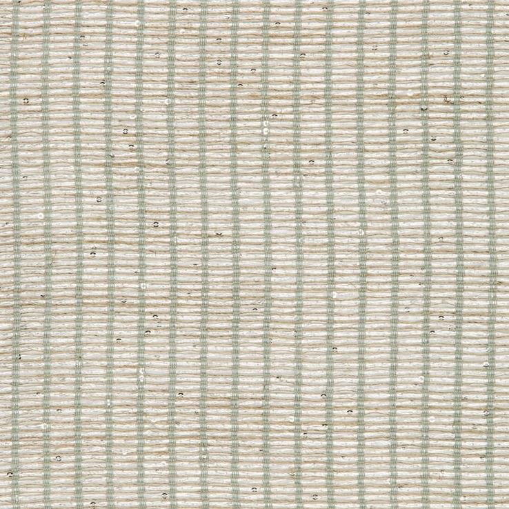 Sample 4620.135.0 Leno Shine Skylight Beige Drapery Metallic Fabric by Kravet Couture