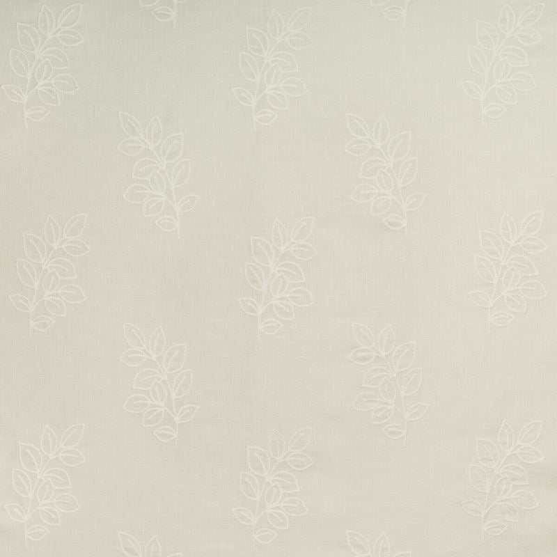 Sample 4634.1.0 Leafstich Neutral Botanical Kravet Basics Fabric