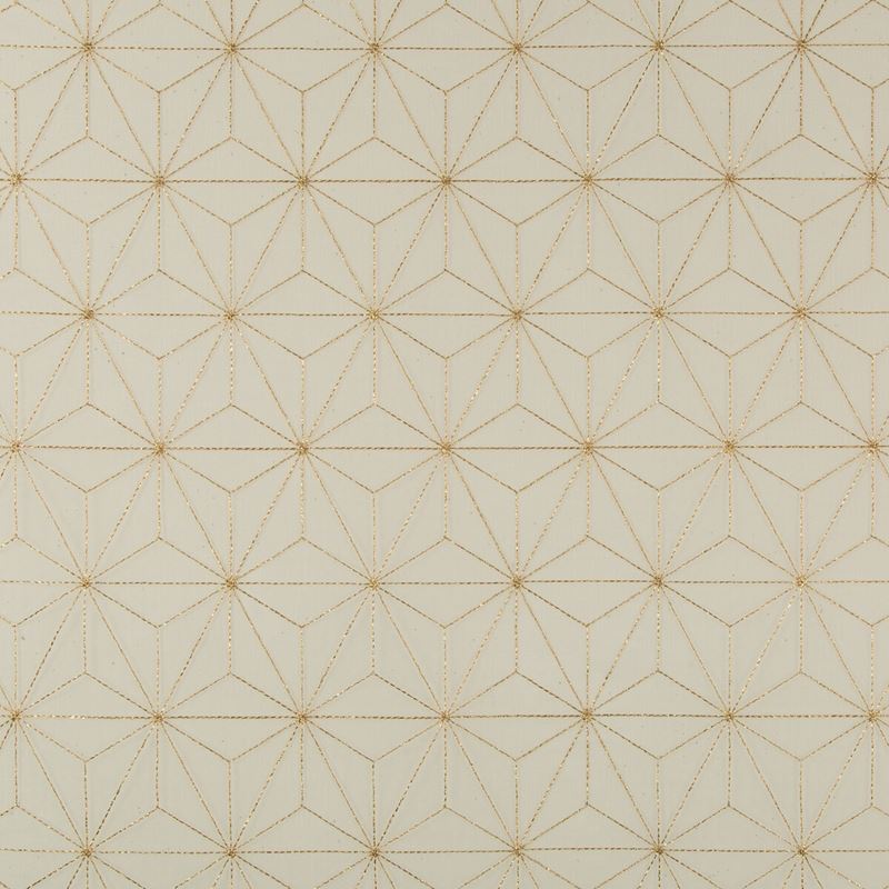 Sample 4697.14.0 Kravet Basics White Geometric Kravet Basics Fabric