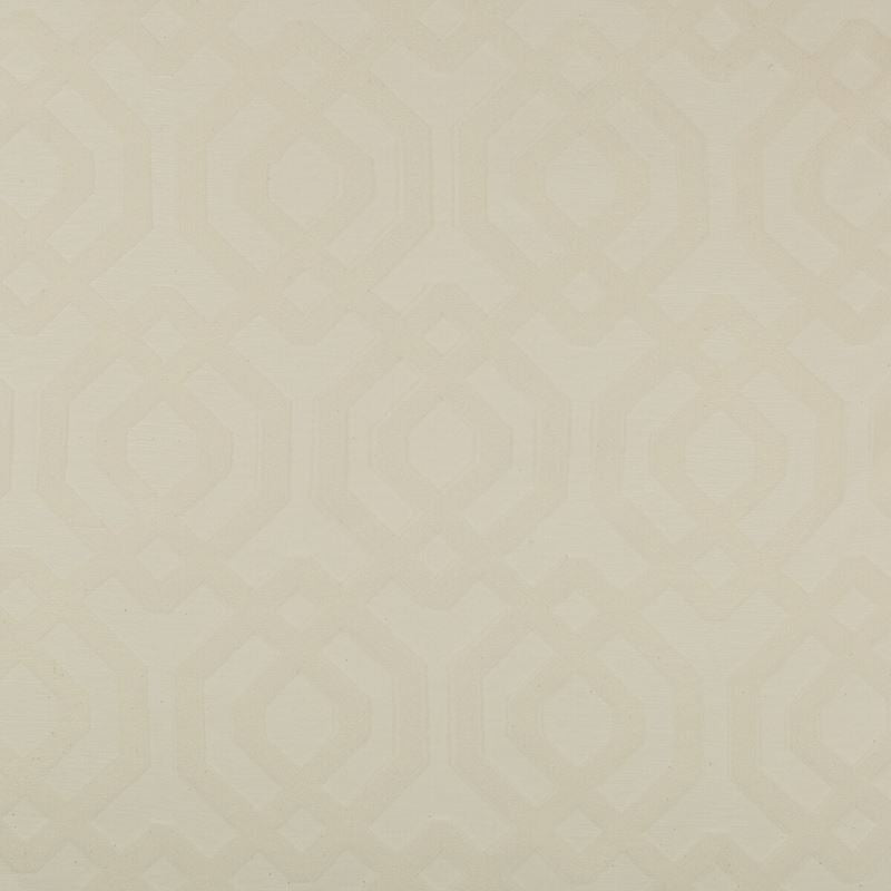 Sample 4698.1.0 Kravet Basics White Geometric Kravet Basics Fabric