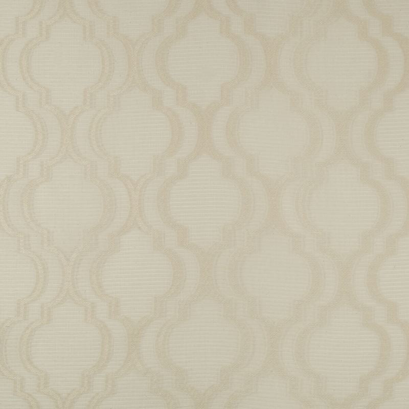 Sample 4709.1.0 Kravet Basics White Geometric Kravet Basics Fabric