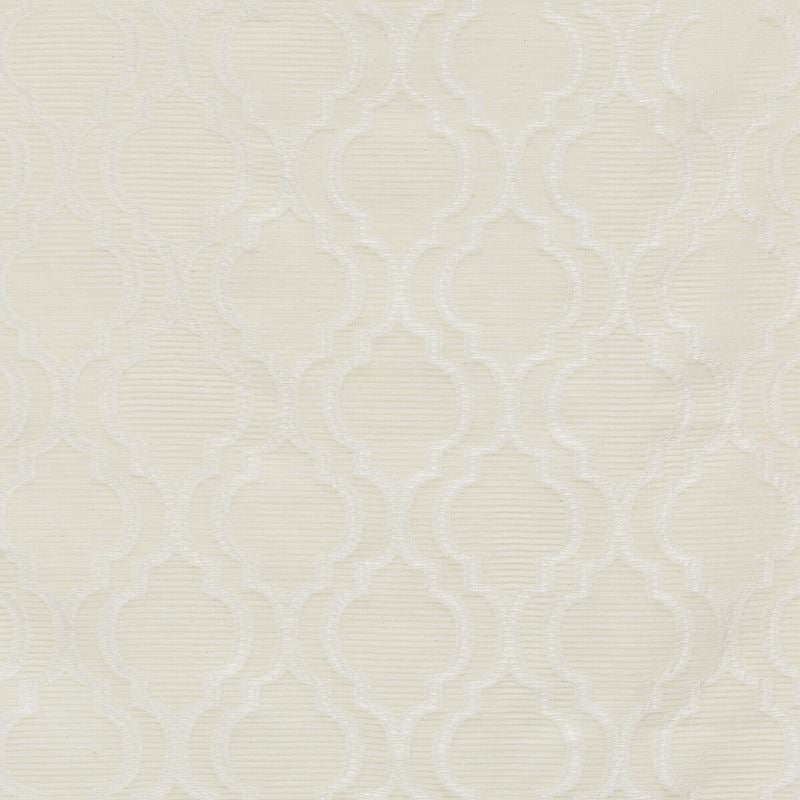 Sample 4709.101.0 Kravet Basics White Geometric Kravet Basics Fabric