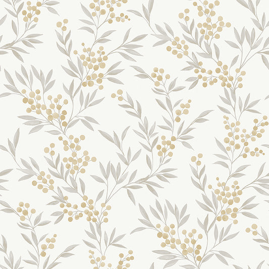 Purchase 4713 | Forest Berries, Ochre And Ivory - Schumacher Wallpaper