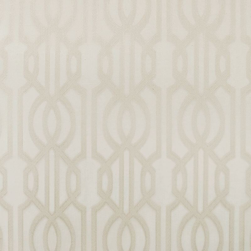 Sample 4765.1.0 Kravet Basics White Geometric Kravet Basics Fabric