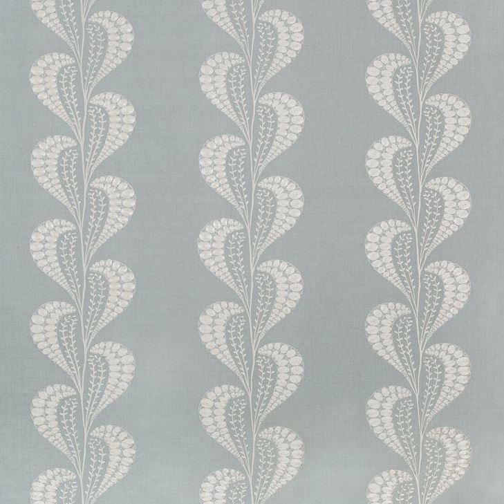 Sample 4787.15.0 Tisza Blue Botanical Kravet Couture Fabric