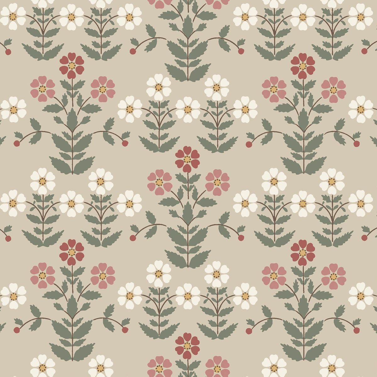 Purchase 4810 | Sippor, Pinks And Natural - Borastapeter Wallpaper