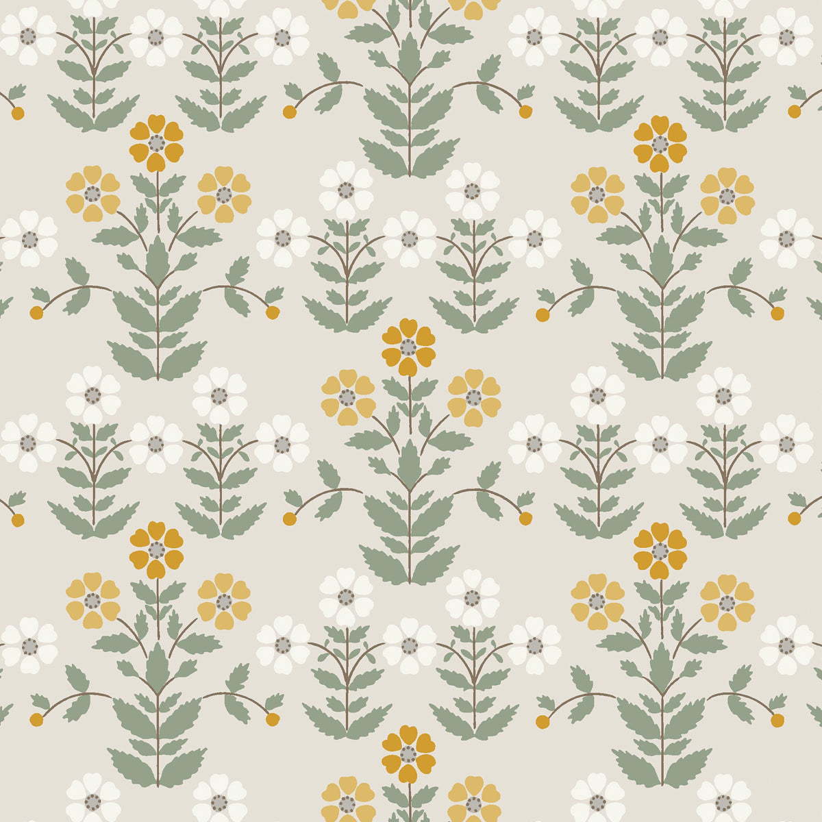 Purchase 4811 | Sippor, Ochre And Stone - Borastapeter Wallpaper