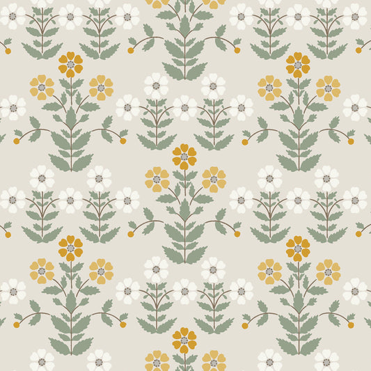 Purchase 4811 | Sippor, Ochre And Stone - Borastapeter Wallpaper