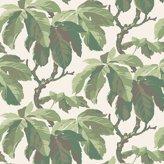 Purchase 4839 | Kastanj, Leaf - Schumacher Wallpaper