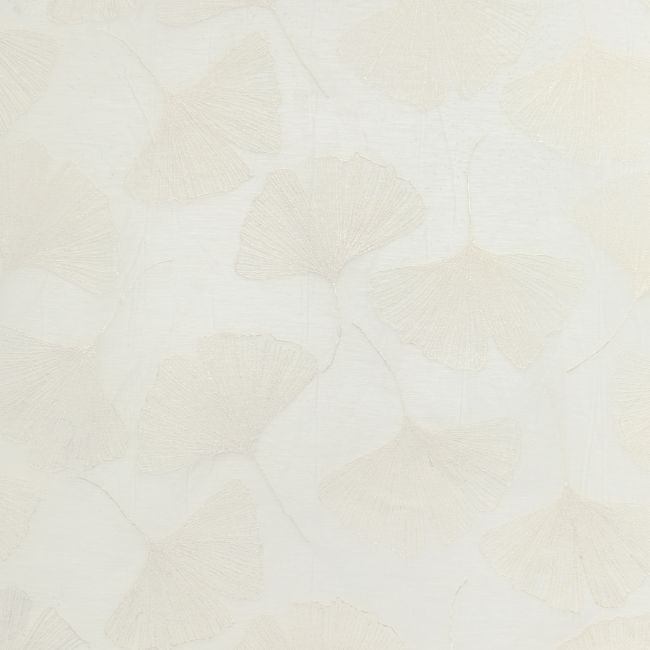 Sample - 4949.1116.0 | Gingko Leaf, Modern Luxe Silk Luster - Kravet Couture Fabric