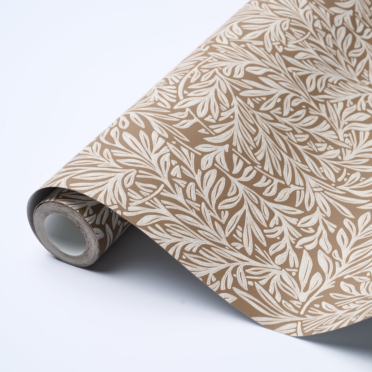 Purchase 5004138 | Willow Leaf, Mocha - Schumacher Wallpaper