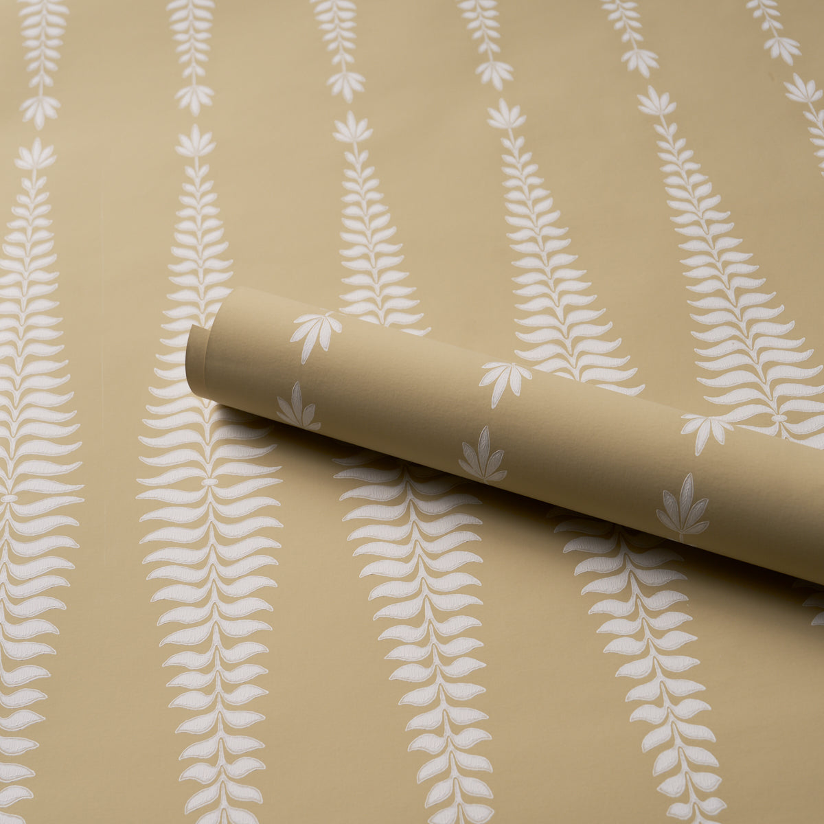 Purchase 5005078 | Fern Tree, Ochre - Schumacher Wallpaper