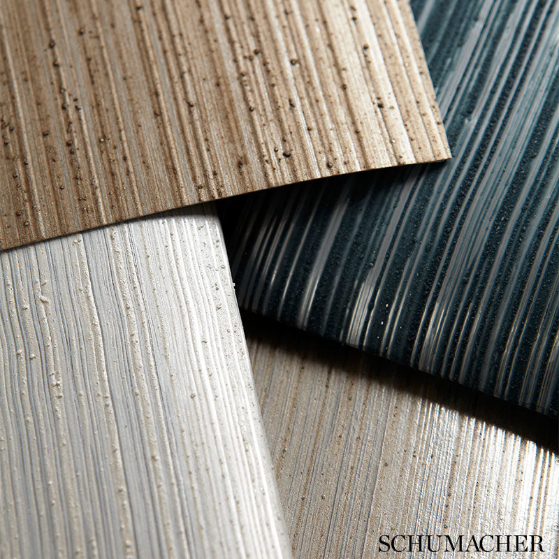 Purchase 5005710 | Metallic Strie, Oyster - Schumacher Wallpaper