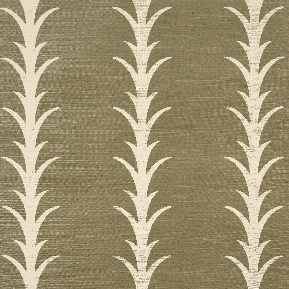 Purchase 5006057 | Acanthus Stripe Sisal, Juniper - Schumacher Wallpaper