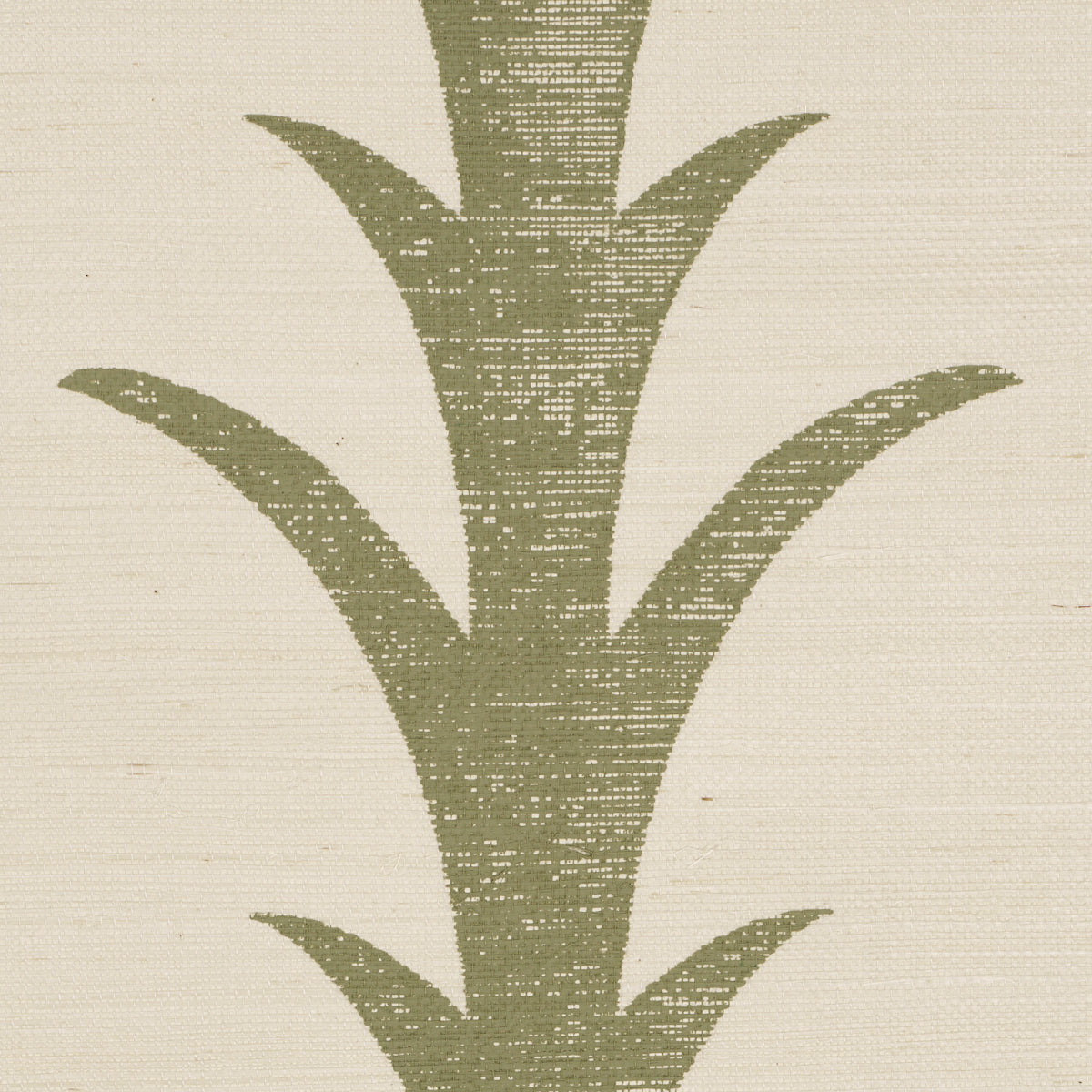 Purchase 5006058 | Acanthus Stripe Sisal, Olive - Schumacher Wallpaper