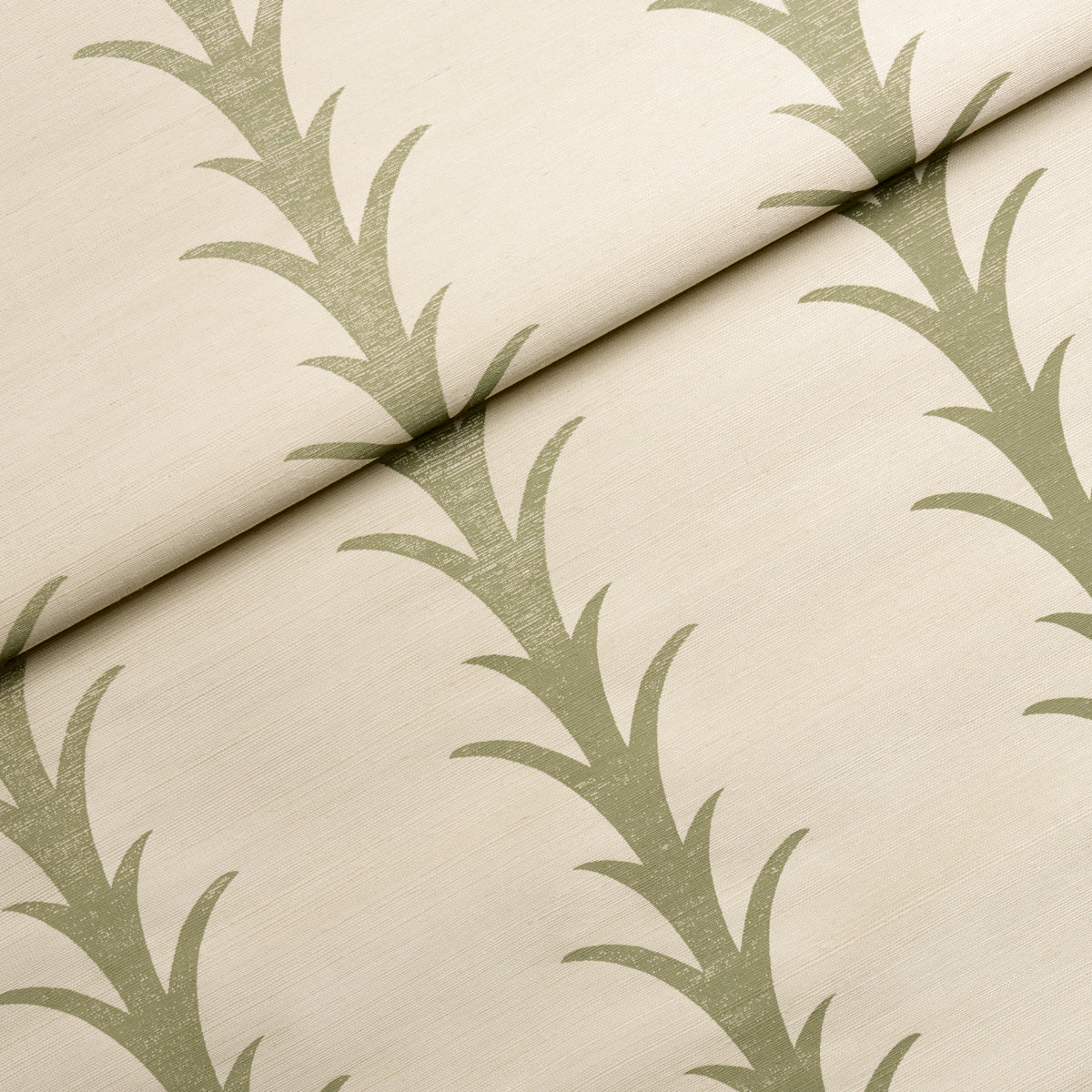 Purchase 5006058 | Acanthus Stripe Sisal, Olive - Schumacher Wallpaper