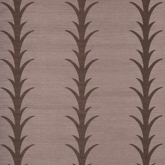 Purchase 5006059 | Acanthus Stripe Sisal, Rose Antique - Schumacher Wallpaper